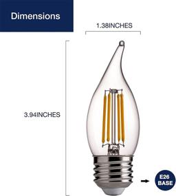 img 2 attached to 💡 FLSNT Dimmable Filament Chandelier: A Perfect Equivalent Replacement!