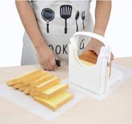 🍞 aobrill foldable toast slicer: effortlessly slice homemade bread with non-slip mat logo