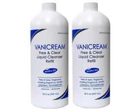 img 4 attached to Vanicream Free & Clear Liquid Cleanser Refill 32 oz (Pack of 2) - Convenient Bulk Pack for Long-Lasting Hygiene