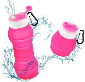 img 4 attached to Collapsible Silicone Bottle 550 Approved Portable Outdoor Recreation