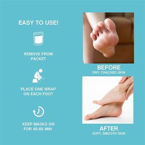 img 1 attached to 👣 Pur-Feet: 4 Pack Exfoliation & Healing Foot Peel Mask – Soften Feet, Repair Rough Heels, Remove Calluses & Dead Skin