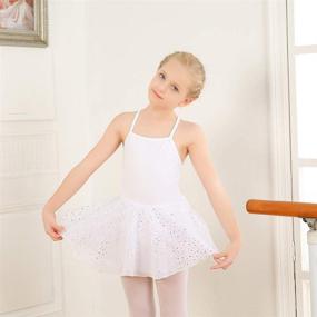 img 3 attached to 👗 Glitter Skirted Camisole Leotard: Active Clothing for Toddler Girls