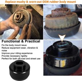 img 2 attached to 🔧 Комплект высококачественных резиновых опор кузова и кабины Bonbo для Chevy Silverado & Sierra (1999-2014) - 16 шт., черный, 2WD/4WD