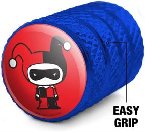 img 2 attached to Graphics And More Harley Quinn Cute Chibi Character Tire Rim Wheel Aluminum Valve Stem Caps
