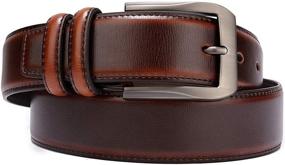 img 2 attached to Premium Leather Adjustable Buckles – Must-Have Casual Men's Fashion Accessories