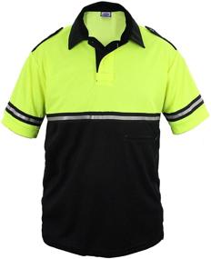 img 1 attached to Bike Patrol Shirt - Reflective Stripes, Zipper Pocket, and Two-Tone Design