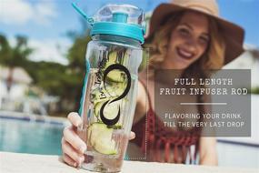 img 1 attached to 🍓 Revitalize your Hydration with the Live Infinitely 32 oz Fruit Infuser Water Bottle - Discover the Perfect Fusion of Flavor, Convenience, and Health Benefits!