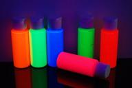 🎨 vibrant neon assortment: 2oz uv blacklight reactive fluorescent acrylic paints by directglow logo