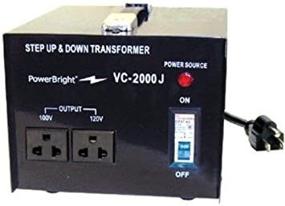 img 1 attached to 💡 PowerBright Vc-2000J Transformer Step up/Down 2000 Watt Japan 100 or 20 Volt - Efficient Power Conversion Device