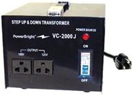 💡 powerbright vc-2000j трансформатор step up/down 2000 вт япония 100 или 20 вольт - эффективное устройство для преобразования энергии логотип