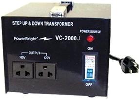 img 4 attached to 💡 PowerBright Vc-2000J Transformer Step up/Down 2000 Watt Japan 100 or 20 Volt - Efficient Power Conversion Device
