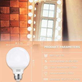 img 2 attached to 💡 G25 LED Vanity Light Bulb: 2700K Warm White Glow - Perfect for Makeup Vanity, Bathroom, and Dressing Room Lighting