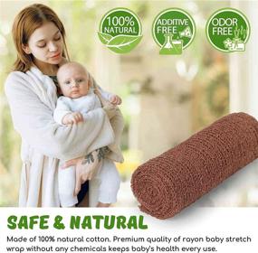 img 1 attached to Sunmig Newborn Stretch Wrap Baby Photography Kids' Home Store for Nursery Bedding