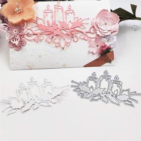 img 2 attached to 🕯️ Metal Christmas Candle Cutting Die Stencil Template - DIY Crafts for Christmas, Birthday, Wedding, Scrapbook Album, Card Making, and Embossing