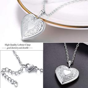 img 1 attached to 📸 Customizable Personal Photo Locket/Tag Necklace for Women/Men, Engraved Photo/Text, High-Quality Stainless Steel/925 Sterling Silver, Beautifully Packaged