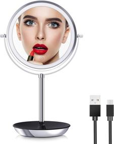 img 4 attached to O’Vantage Rechargeable Makeup Mirror with Lights - 1X 10X Magnification, Double-Sided Swivel, 54 Pcs Medical LED Lights, 3 Color Modes, Dimmable Touch Screen, Chrome Finish