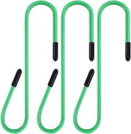 🔧 high-quality 3-piece brake caliper hangers with rubber tips - ideal for automotive brake, bearing, axle, and suspension works (green) logo