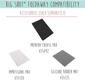 img 1 attached to Sizzix Die-Cut Machine, Big 🔳 Shot Foldaway: A Convenient White/Gray Crafting Device!