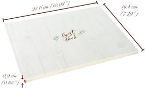 img 1 attached to 📔 Customoffi Guest Book - Versatile and Stylish for Weddings, Graduations, Birthdays, Baby Showers, and Engagements - 15 Blank Sheets Offer Endless Creativity