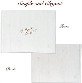 img 2 attached to 📔 Customoffi Guest Book - Versatile and Stylish for Weddings, Graduations, Birthdays, Baby Showers, and Engagements - 15 Blank Sheets Offer Endless Creativity