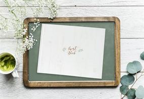 img 3 attached to 📔 Customoffi Guest Book - Versatile and Stylish for Weddings, Graduations, Birthdays, Baby Showers, and Engagements - 15 Blank Sheets Offer Endless Creativity