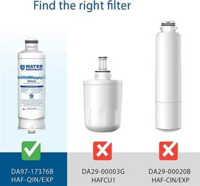 img 3 attached to 🧊 Waterspecialist DA97-17376B Refrigerator Water Filter Replacement for Samsung HAF-QIN/EXP, HAF-QIN, DA97-08006C, RF28R7351SG, RF23M8070SR, RF23M8070SG, RF23M8090SG, RF28R7201SR (Pack of 3)