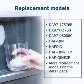 img 1 attached to 🧊 Waterspecialist DA97-17376B Refrigerator Water Filter Replacement for Samsung HAF-QIN/EXP, HAF-QIN, DA97-08006C, RF28R7351SG, RF23M8070SR, RF23M8070SG, RF23M8090SG, RF28R7201SR (Pack of 3)