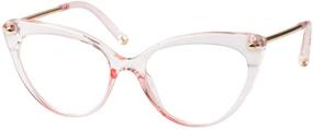 img 4 attached to 😻 Stylish SOOLALA Ladies Oversized Cat Eye Reading Glass with Modern Eyeglass Frame