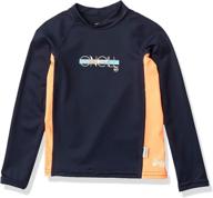 oneill kids sleeve crewabyss papaya logo