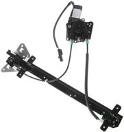 🔌 high-quality a-premium power window regulator with motor for dodge durango 1998-2003 dakota 2000-2004 (crew cap only, cable operated) front left driver side logo