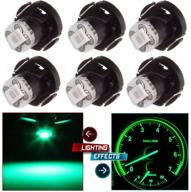 enhance your car's a/c climate control with cciyu 6 pack t4/t4.2 neo wedge led bulb lights in green logo