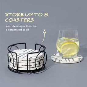 img 1 attached to 🧺 LIFVER Coaster Holder for 6 Pieces Coasters: Convenient and Stylish Storage Solution