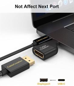 img 3 attached to 🔌 USB C to DisplayPort 4K Adapter: Compatible with MacBook Pro, iPad Pro, Surface Book 2, and More