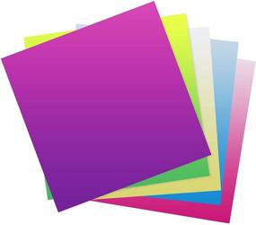 img 2 attached to 🌈 6 Sheets of 12x12 Inch Cold Multi-Color Changing Waterproof Vinyls - Crafters Dream: Temperature Change, Self-Adhesive Vinyl Sheets
