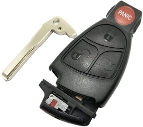 img 1 attached to 🔑 Horande Mercedes Benz Key Fob Case: Replacement Cover for E C R CL GL SL CLK SLK Smart Remote Control - 3+1 Buttons, No Chip