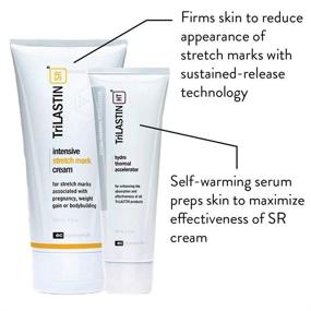 img 2 attached to 🚀 TriLASTIN-SR Intensive Stretch Mark Cream Bundle: Fast-Acting Remover, Hypoallergenic & Paraben-Free with Hydro-Thermal Accelerator (5.5 & 3 oz)