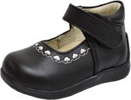 wobbly waddlers leather flats for toddler girls with built-in support logo