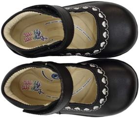 img 1 attached to Wobbly Waddlers Leather Flats for Toddler Girls with Built-in Support