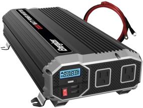 img 4 attached to Energizer 2000W Power Inverter - Modified Sine Wave Car Inverter, 12V to 110V Converter with Dual AC Outlets, Dual 2.4A USB Ports, Battery Cables Included - UL Certified (458 METLab)