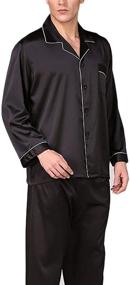 img 1 attached to Lerbe Classic XXL Men's Button Down Sleepwear for Optimal Comfort and Style