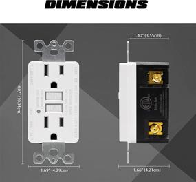 img 1 attached to Tamper-Resistant Receptacles Wallplates, In Convenient Packaging