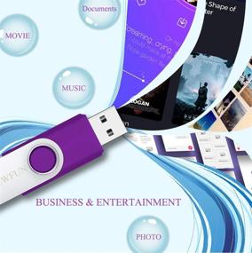 img 2 attached to Flash Drive 1GB 100 Pack USB Memory Stick Wholesale With LED Indicator And Lanyards By Viewfun (1GB