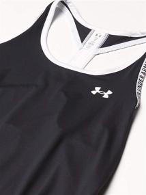 img 2 attached to 👚 Блузка Under Armour для девочек Knockout, черная и белая, размер Xtended Youth Large