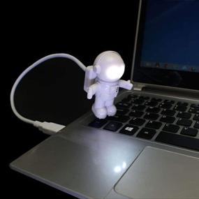 img 4 attached to Спейсмен астронавт Soondar с гибким USB-фонариком: Инновационное освещение для ноутбука PC Notebook - Горячая распродажа!