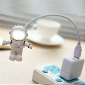 img 3 attached to Спейсмен астронавт Soondar с гибким USB-фонариком: Инновационное освещение для ноутбука PC Notebook - Горячая распродажа!