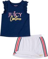 👶 adorable two-piece scooter set by juicy couture for baby girls - stylish and comfortable! logo