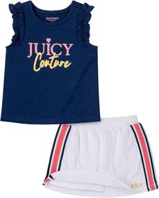 img 1 attached to 👶 Adorable Two-Piece Scooter Set by Juicy Couture for Baby Girls - Stylish and Comfortable!