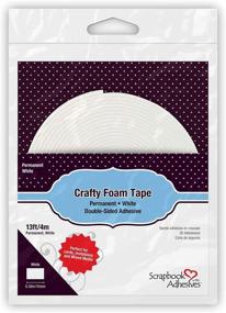 img 2 attached to 📦 Рулон скотча Crafty Foam от Scrapbook Adhesives by 3L - Белый, 4м х 13 футов: Необходимая вещь для проектов скрапбукинга