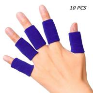 🖐️ elastic finger sleeves: performance sports support thumb brace for arthritis, trigger finger, and callus relief with breathable cover логотип