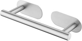 img 4 attached to 🧻 KES Adhesive Hand Towel Bar: 9 Inch Kitchen Dish Cloths Hanger in Stainless Steel - Modern Round Design with Brushed Finish